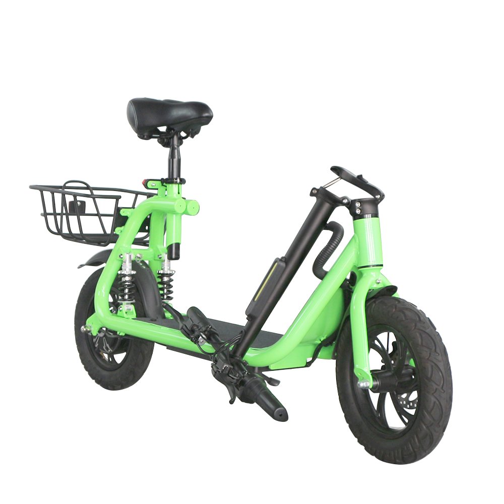 500w 12 Inch 2 Two Wheel Foldable Cheap Electric E Scooter Bike With Seat For Adult