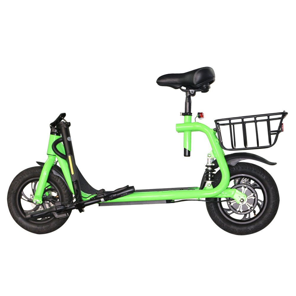 500w 12 Inch 2 Two Wheel Foldable Cheap Electric E Scooter Bike With Seat For Adult