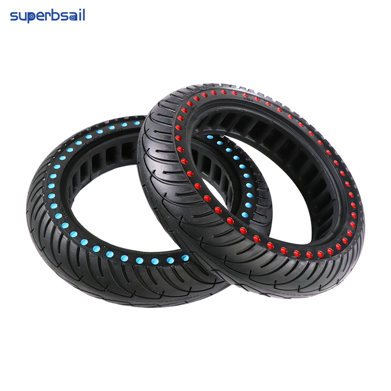 Superbsail EU Stock Original Tire For Xiaomi M365 MI Scooter Solid Tyre Hole Tires Shock Absorber Non-Pneumatic Rubber Wheel