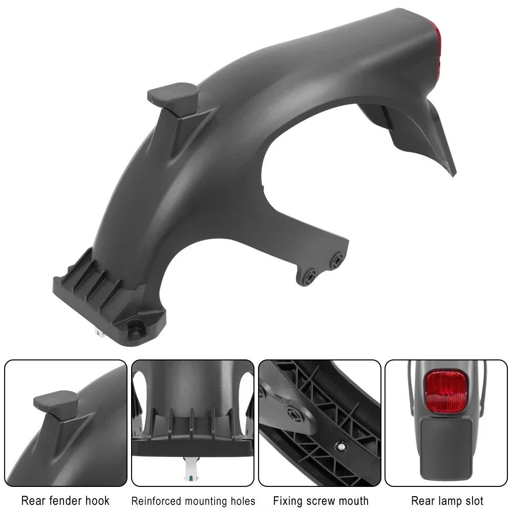 New Image Electric Scooter Original Rear Mudguard Light Hook Rear Fender For Ninebot Max G2 Scooter Fender Aftermarket parts