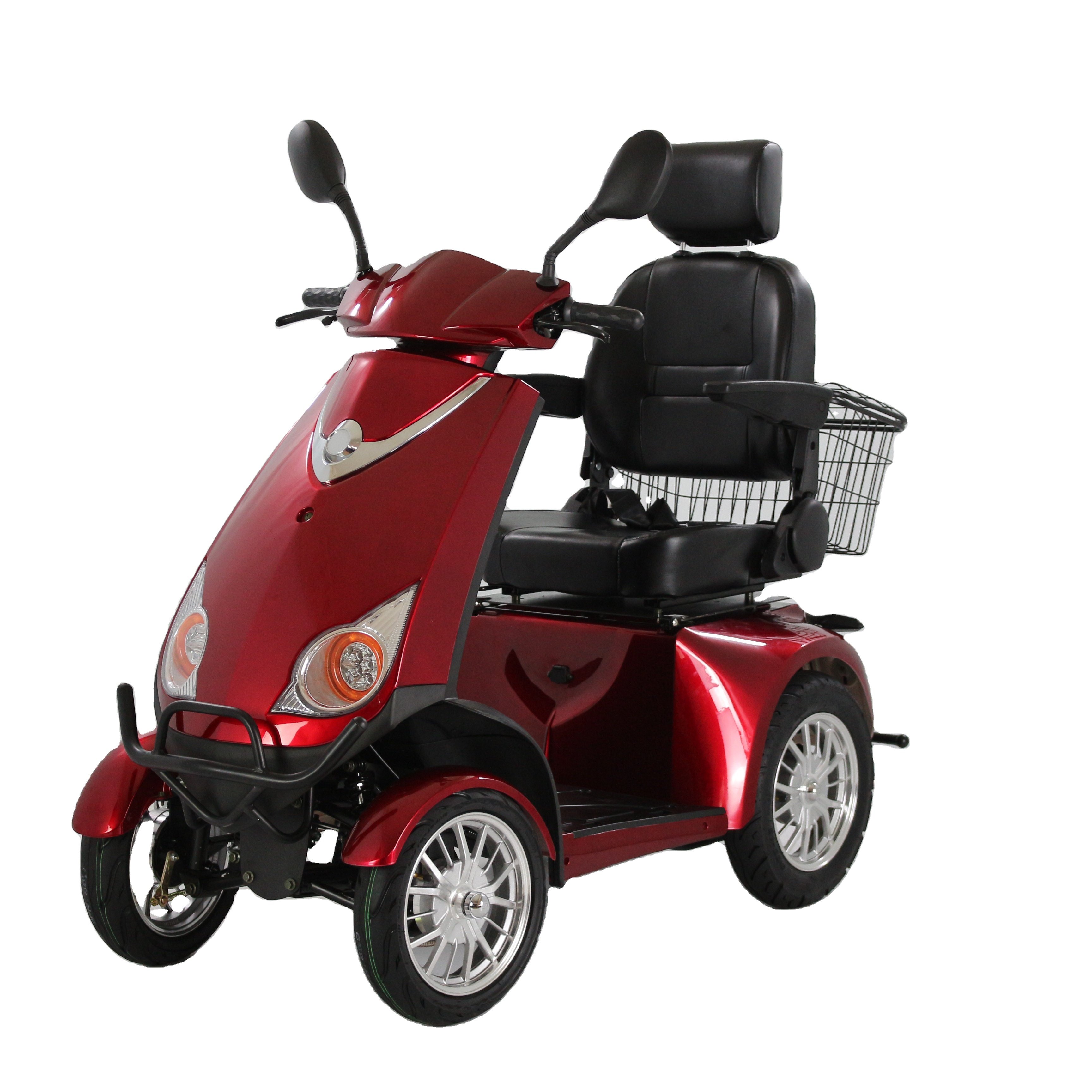 Wholesale China four wheel electric scooter brushless motor 500W 48V electric mobility scooter for handicapped