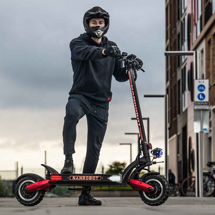 EU Warehouse NANROBOT LS7+ The Beast Off-Road shock suspension ELECTRIC SCOOTER -Max Power 4800W-60V 40AH Best Original 2021