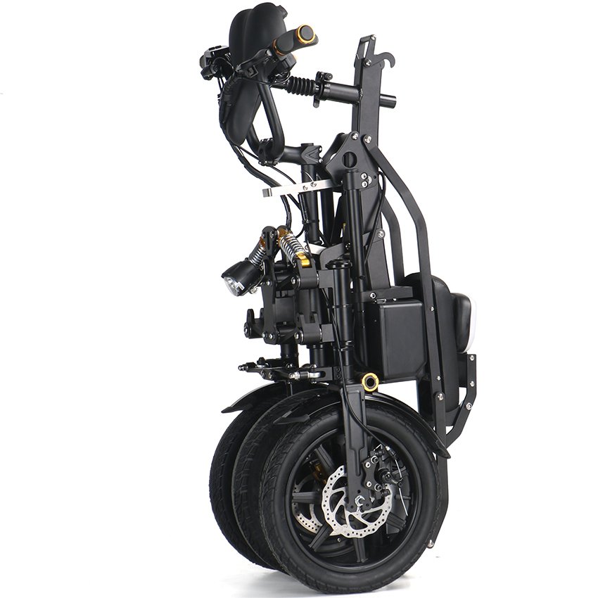 Hot sale 14-inch 500w electric scooter USA Europe,Popular model 3 wheels dual battery foldable e bike 48v
