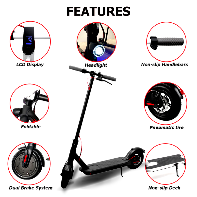 Ip 54 Waterproof Cheap Scooter Self-balancing Electric Scooter 8.5 Inch Solid Tire Electric Scooter