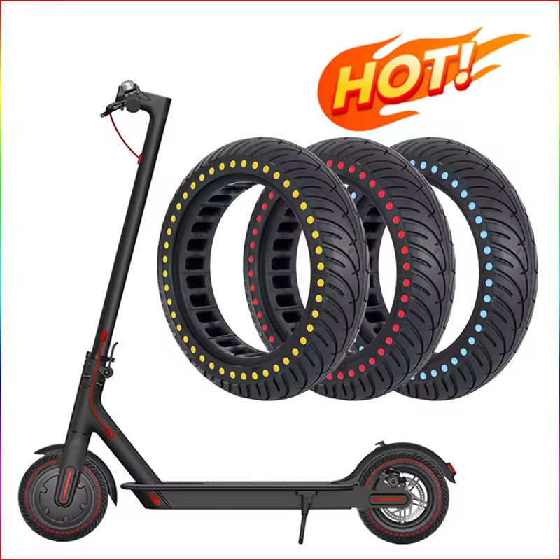 New8.5*2.0inch ND Light elastic with hole Inner Honeycomb Tire red electric scooter skateboard tire