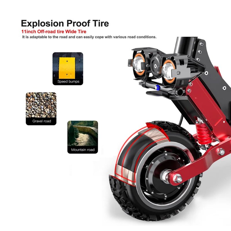 11inch 5600w Motor Power 60v45a Eu Usa Warehouse Electric Scooter Foldable Electric Scooter With High Power Motor