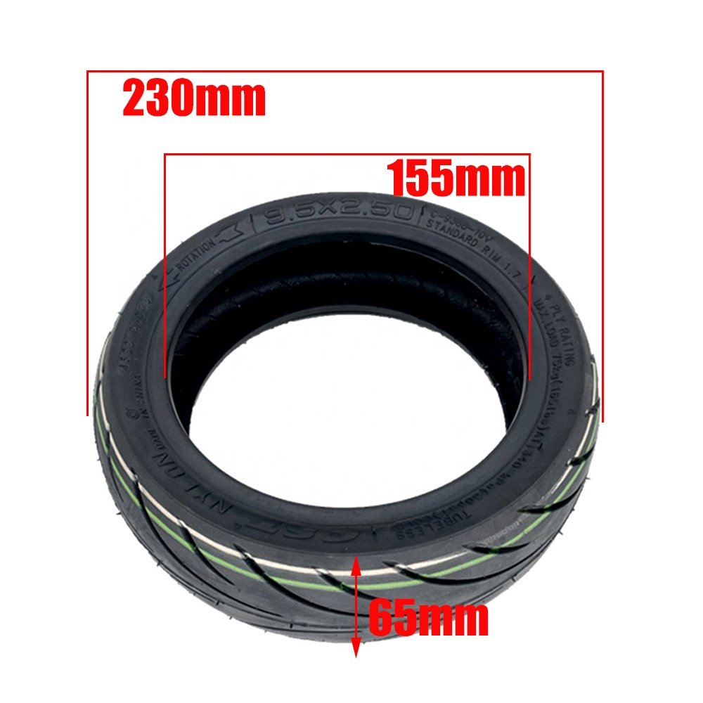 9.5x2.50 Tubeless Tire 9.5 Inch Vacuum Tyre for Electric Scooter High Quality Accessories