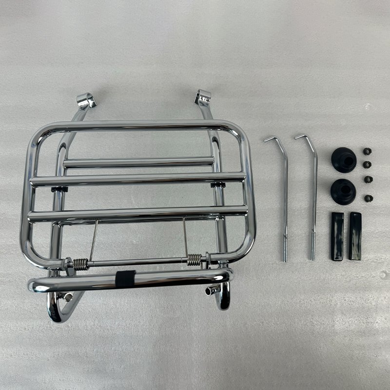 High Quality Chrome Color Steel Front Luggage Rack Bracket RA GT150 Scooter Parts Best Quality Motorcycle Cargo Shelf Iron