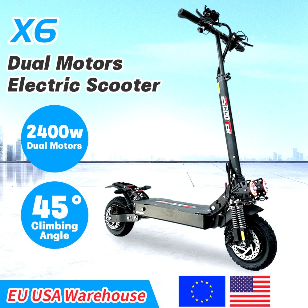 EU Warehouse In Stock Adults 2000w folding kickstand dashboard 2* 1000w 2000 watt Dual motors off road electric scooter