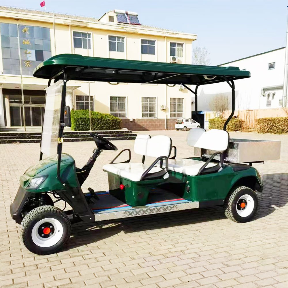 2024 New Design 4 Seater Golf Cart Electric Motor 60/72v Battery Club Sightseeing Car Electric Golf Scooter