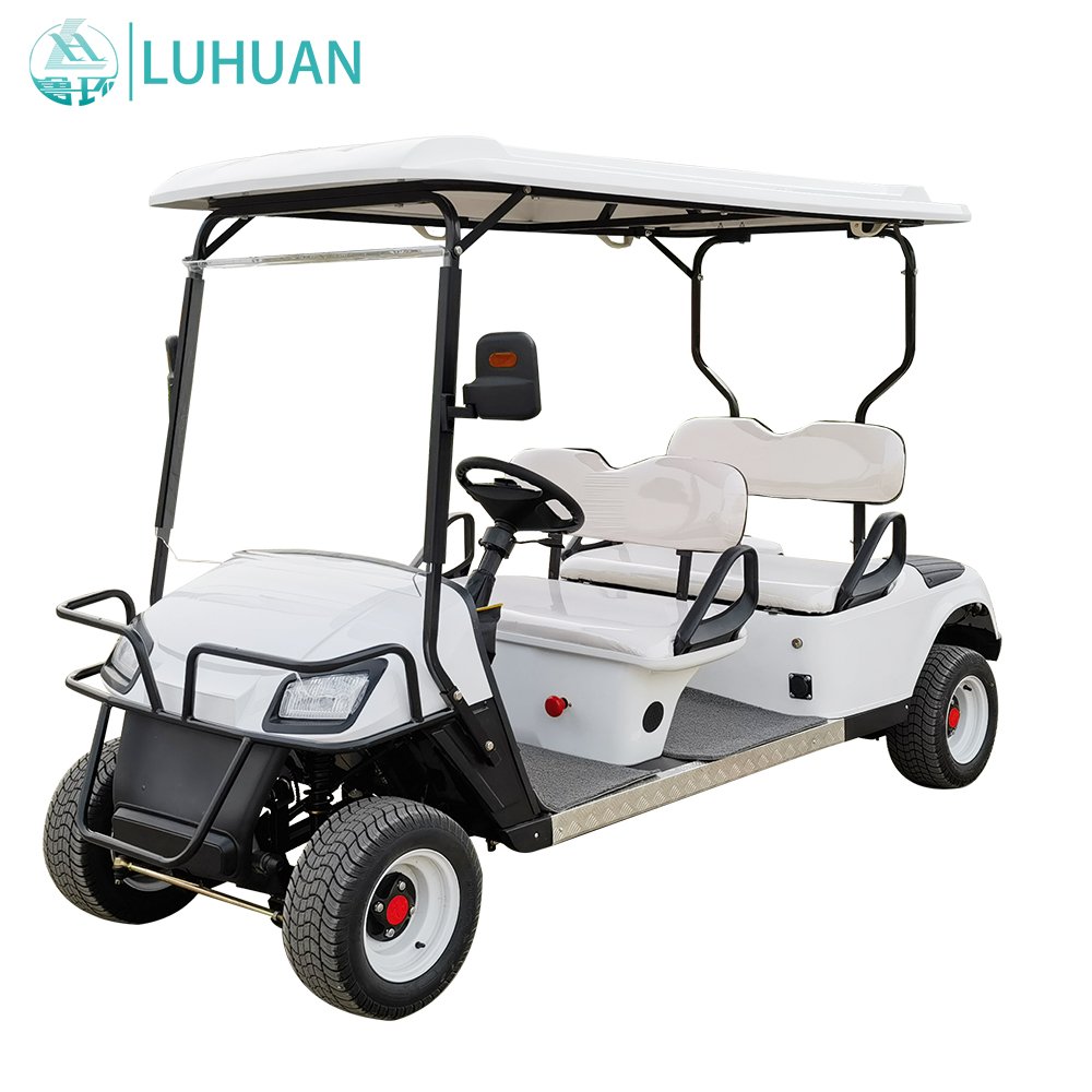 2024 New Design 4 Seater Golf Cart Electric Motor 60/72v Battery Club Sightseeing Car Electric Golf Scooter