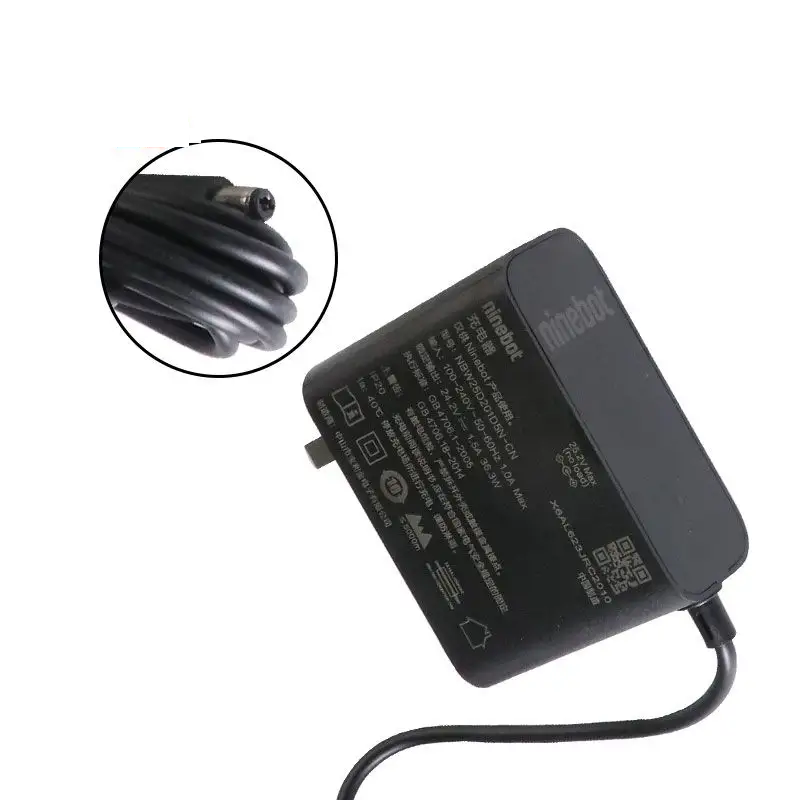 Original Electric Scooter Battery Adapter 24.2V 1.5A Fits Ninebot E2/ E2 Plus Power Adapter Charger
