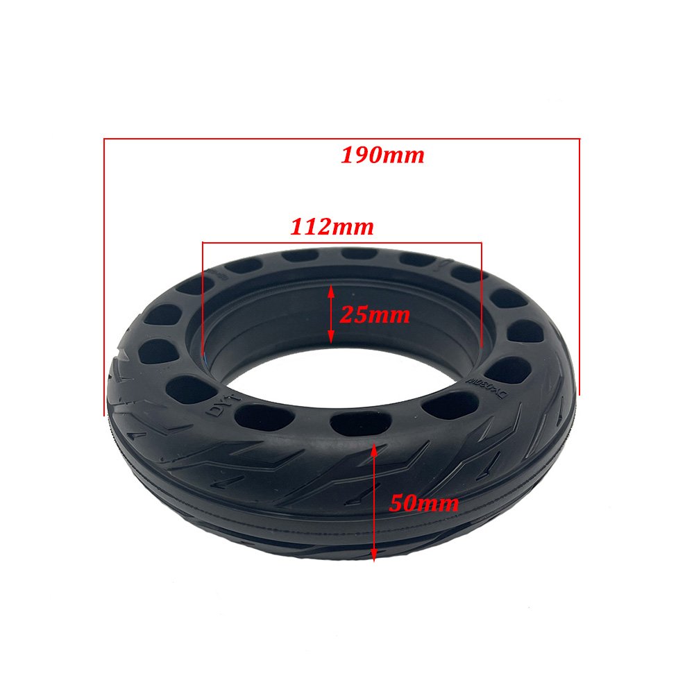 8 Inch 200x50 Solid Tire Hollow Out Non-Pneumatic Tyre for Electric Scooter Parts Front and Rear Motor Wheel