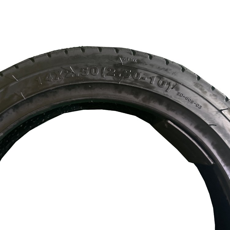 Aoqi Factory 14x2.50 Tubeless Tire High Rubber 14 Inch Tire 14*2.50 Electric bicycle scooter tires