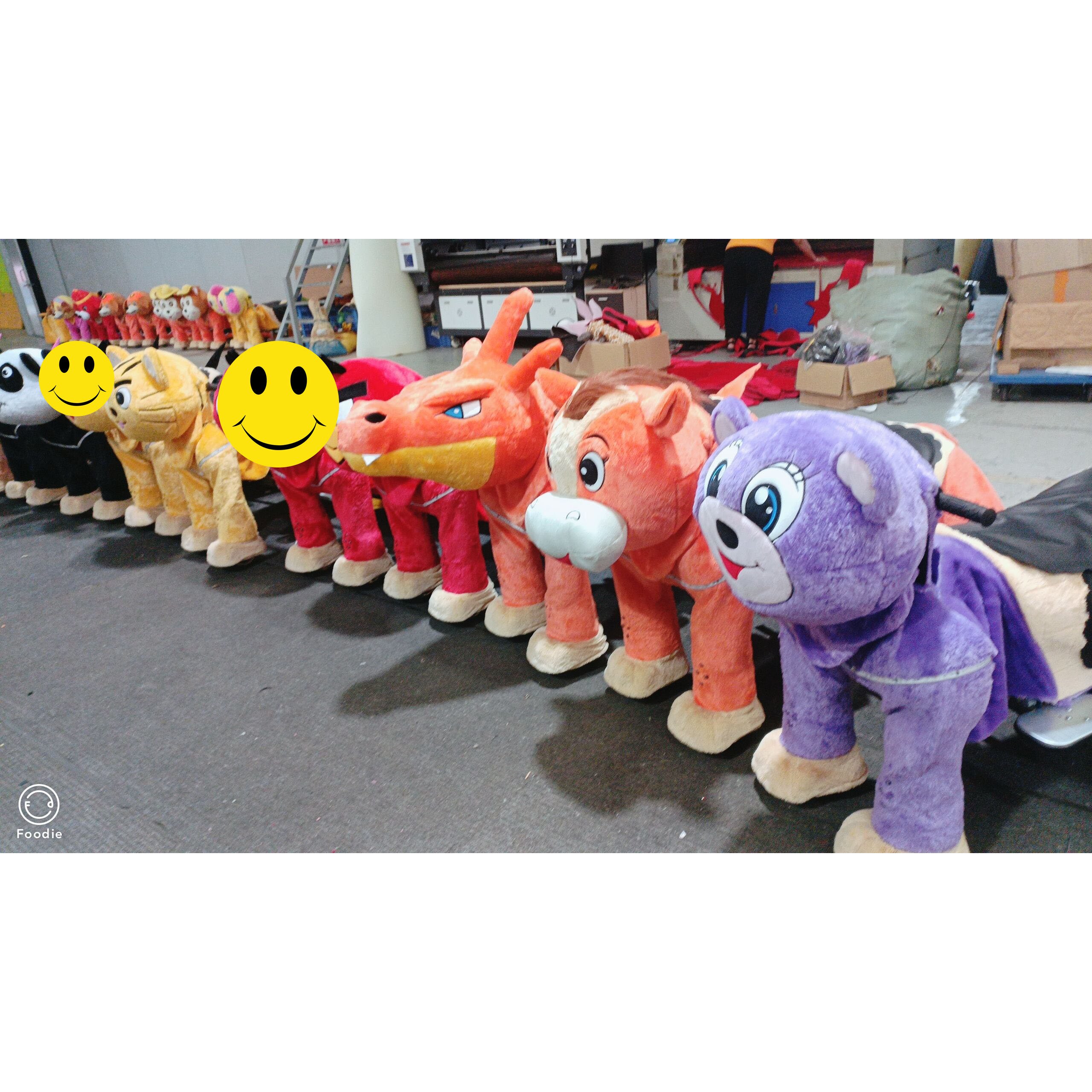 Different Model Motorized Plush Riding Animals Kids Ride On Animal Plush electric scooter For Mall