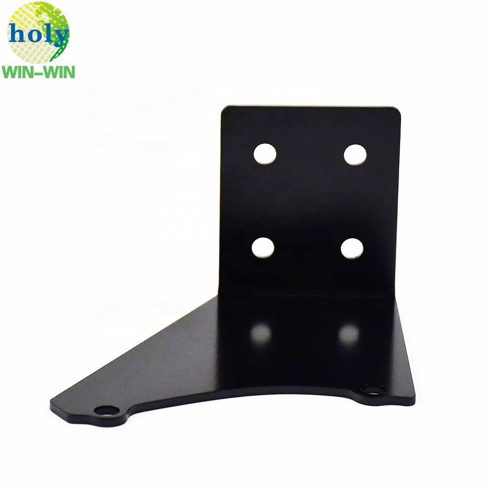 ISO9001 Custom Steel Laser Cutting Parts With Glossy Black Electrophoresis Finished Sheet Metal Fabrication for Scooter Parts
