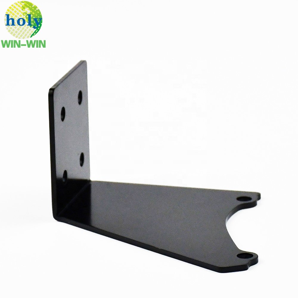 ISO9001 Custom Steel Laser Cutting Parts With Glossy Black Electrophoresis Finished Sheet Metal Fabrication for Scooter Parts