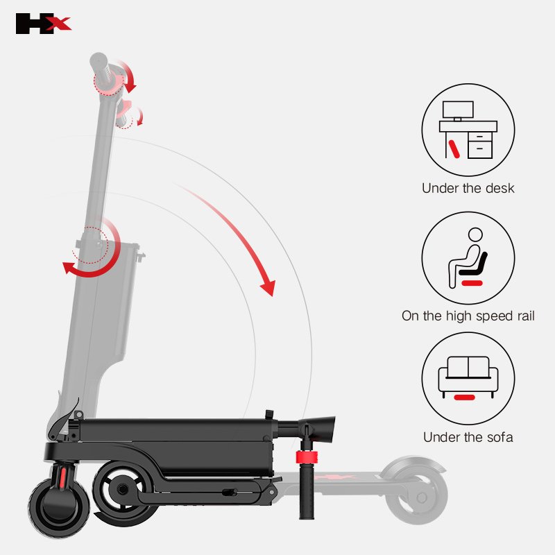 2024 Portable Backpack Design Kick Mini EScooter 250W 12Kg Light Weight Motor Folding Electric Scooter For Sale