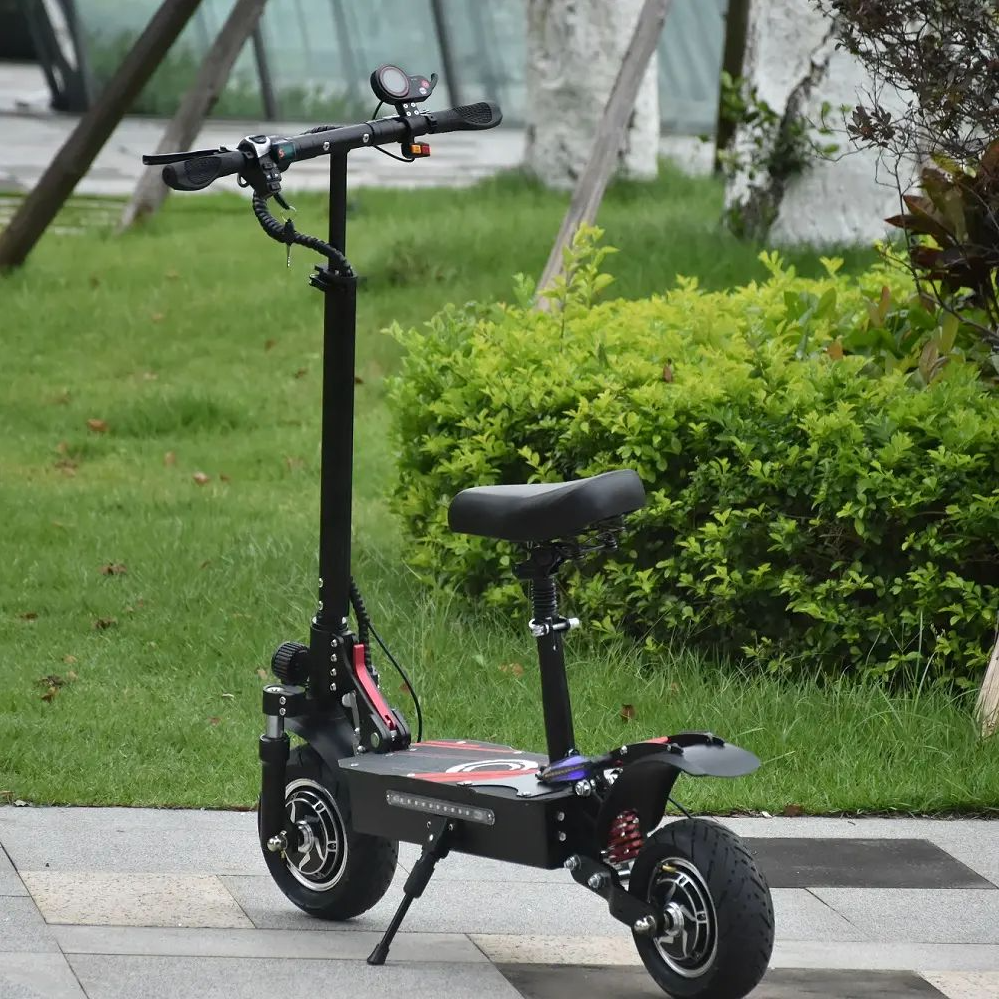 Electric scooter 10 inch off-road adult electric car dual-drive high-speed foldable scooter two-wheeled lithium electric car