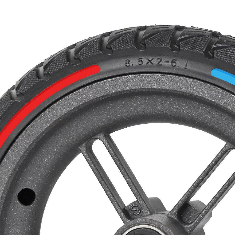 Cityneye Scooter Parts Solid Tires Rubber Tyres Metal Wheels 8.5x2-6.1 for Mi M365 Pro 2 1s Series Accessories