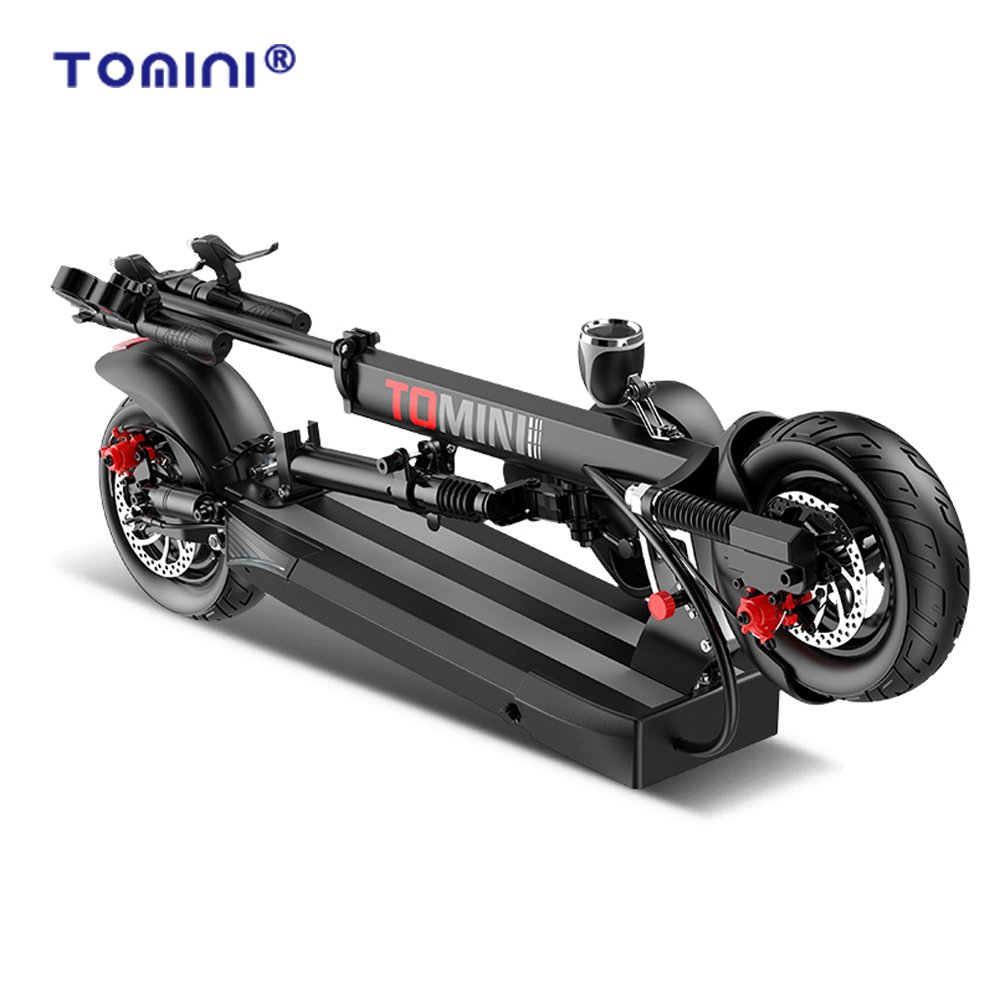 TOMINI China Supplier 48V 45 km h Front and rear shock absorption wide wheel 2000w adult electric scooter E scooter
