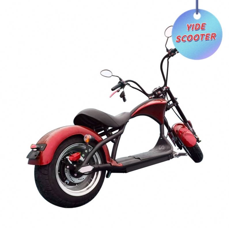 YIDEgreen New Electric Scooter With Big Wheels Chopper Style EEC COC Citycoco Steel Frame Disc Brake Electric Motorcycles