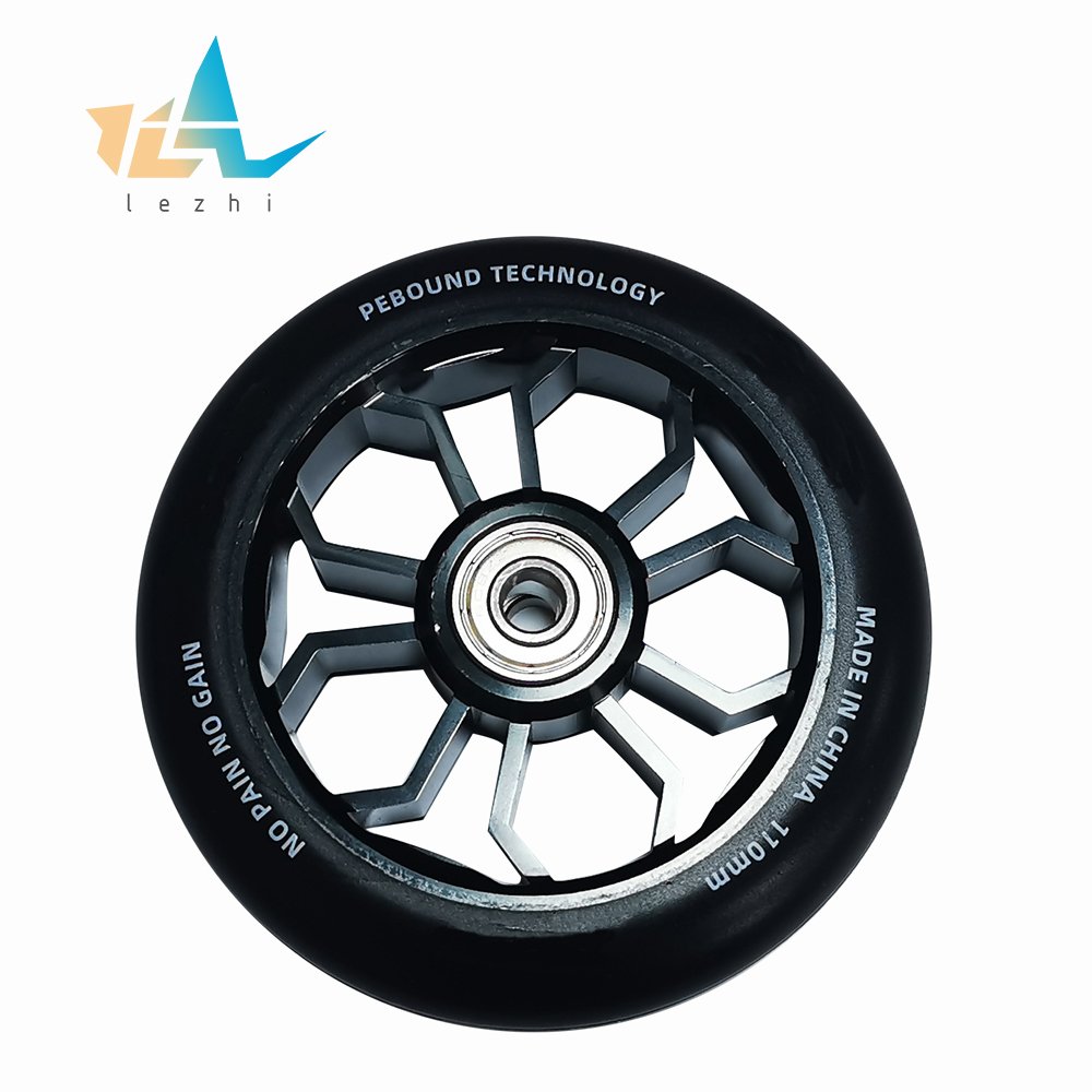 Custom Cheap 110 mm stunt scooter wheels skateboard with metal core