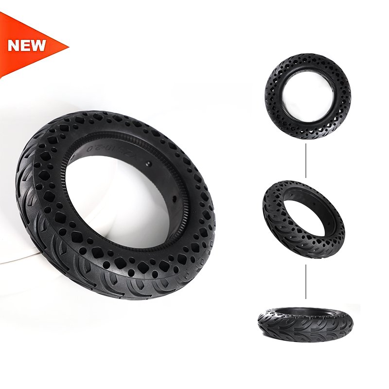 New Image 10 Inch Rubber Wheel Tire 10*2inch Honeycomb Solid Tire For Scooter Replacement Parts Solid Tire Of Electric Scooter