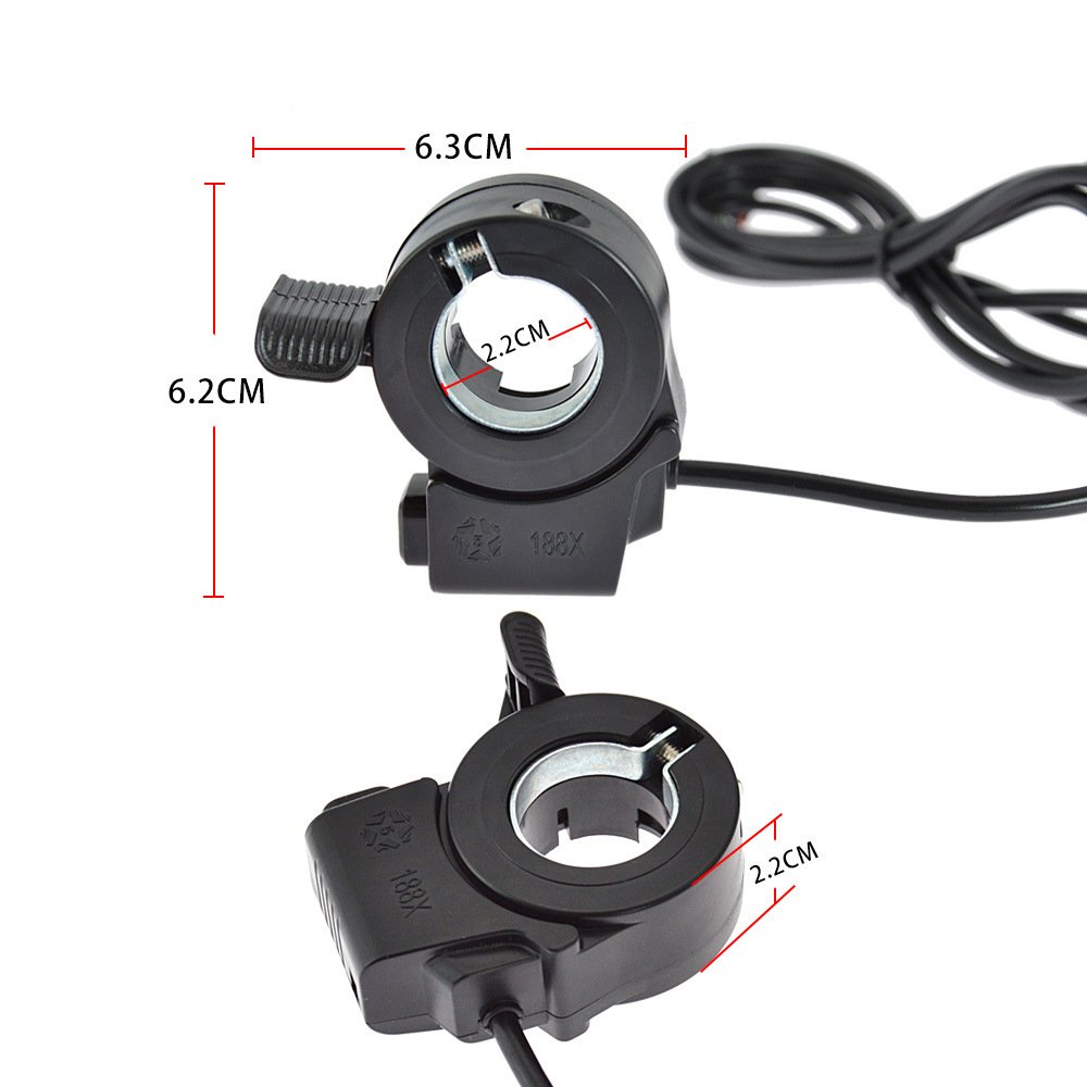 Electric Bike Thumb Lever Scooter Conversion Part Mini Ebike Slim Thumb Throttle For Mini Ebike Speed Control