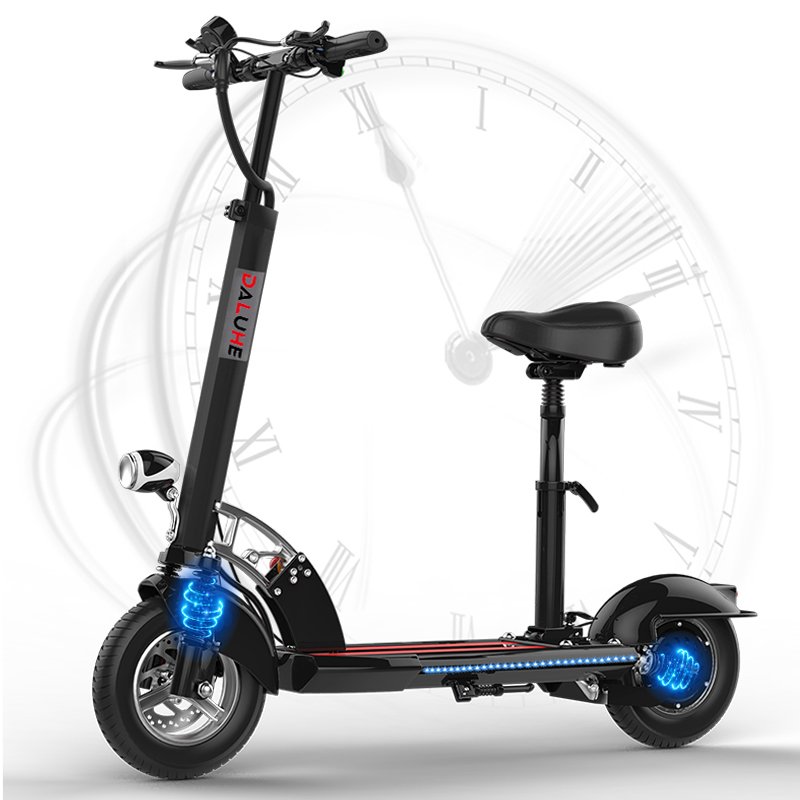 2024 hot sale factory discount price foldable electric scooters 10inch fast adult electrico e scooter with seat APP bluetooth