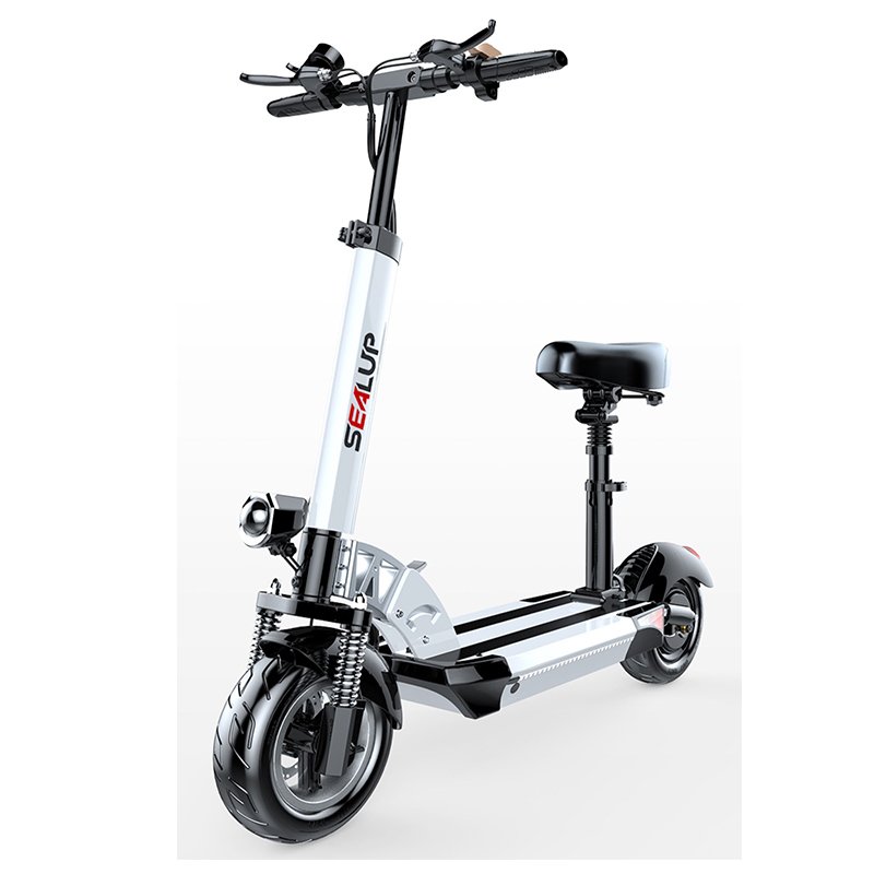2024 hot sale factory discount price foldable electric scooters 10inch fast adult electrico e scooter with seat APP bluetooth