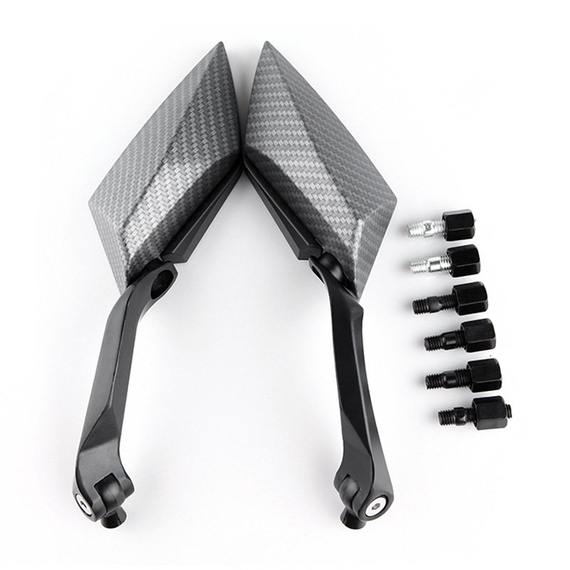 New Motorcycle Rearview Mirrors Universal Clear Glass Scooter Bar End Handlebar Mirror Rear View Mirror Accessories