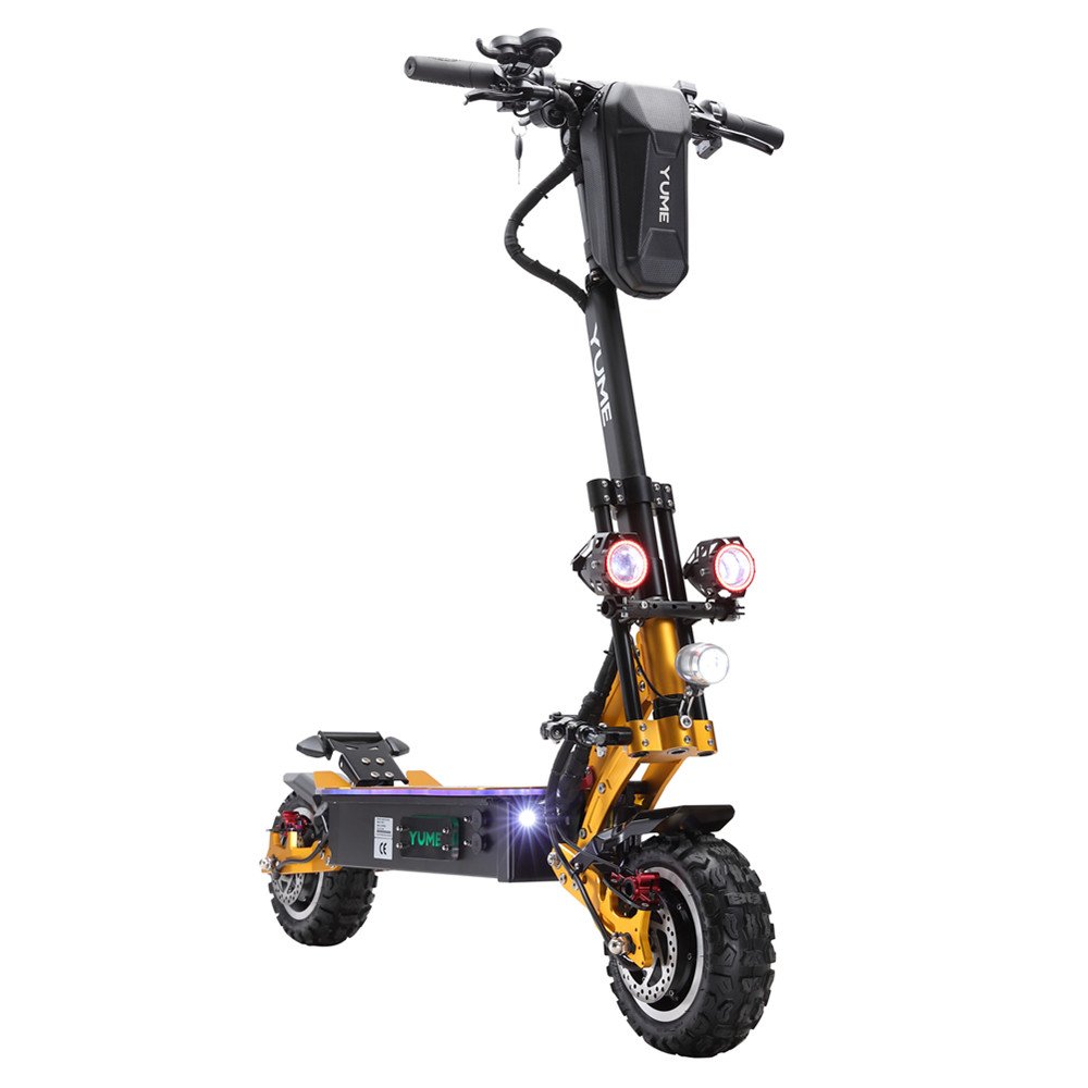 [US EU Warehouse] YUME X11 Hot Sale 5000w Electric Scooter 60V 80km/h 50mph dual motor 11inch off road tire for adult scooter