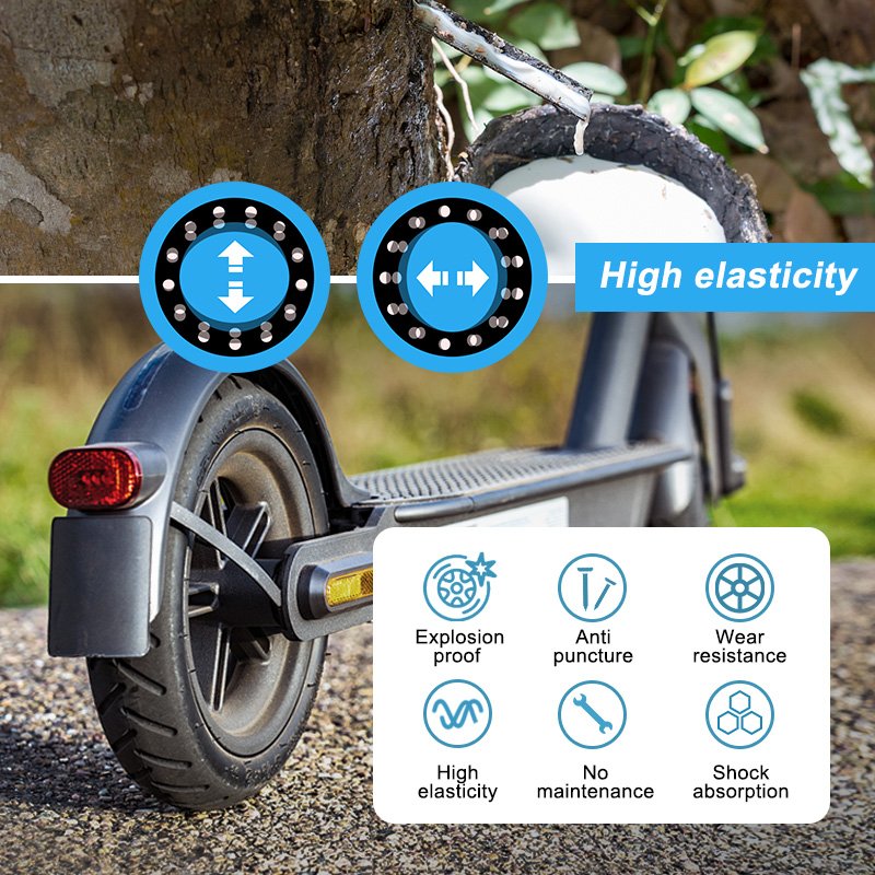8 1/2 2 Electric Scooter Cityneye M365/PRO Honeycomb Tubeless Tire Rubber 8.5 Inch Non-Pneumatic Solid Tyre Spare Parts