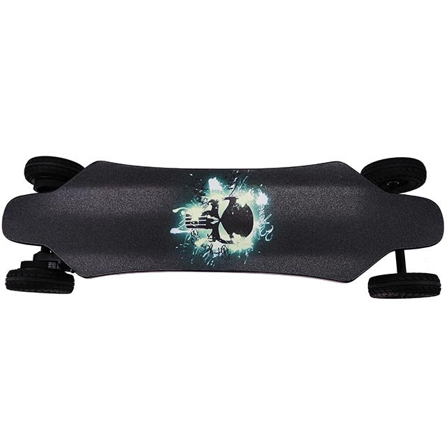 Drop shipping electric skateboard 4 wheels off road electric scooter 1000W*2 belt motor 6inch and 83mm wheels for free
