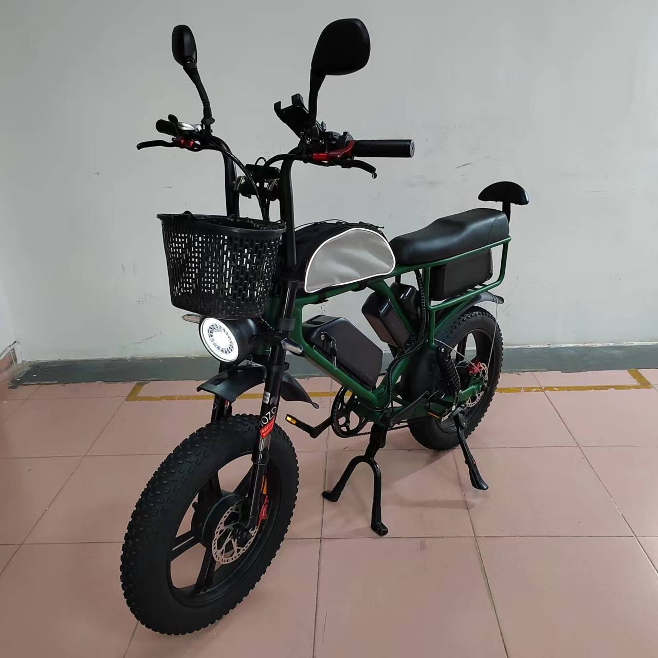 52V Electric Bike Dual Motor Dual Battery 2000W 44Ah Strong Suspension Hydraulic Brake Stab Proofed Tire 65kmh Electric E Bike