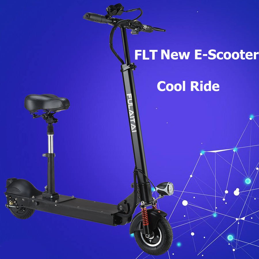 Aluminium 48V Fat tire foldable electric scooter with LED deck for safe riding
