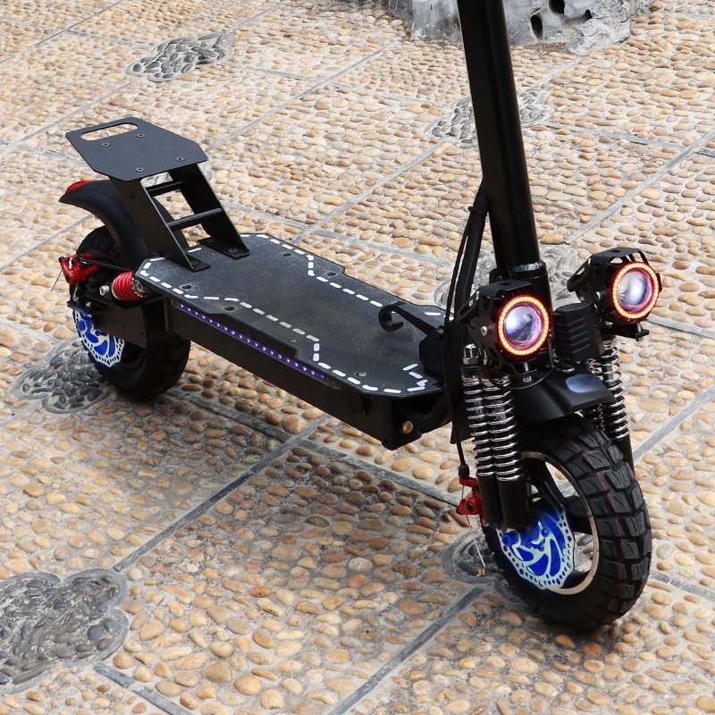 Powerful 1200w 36v 48v 10inch dual motor escooter e scooter off road portable scooter two wheels adult electric scooter