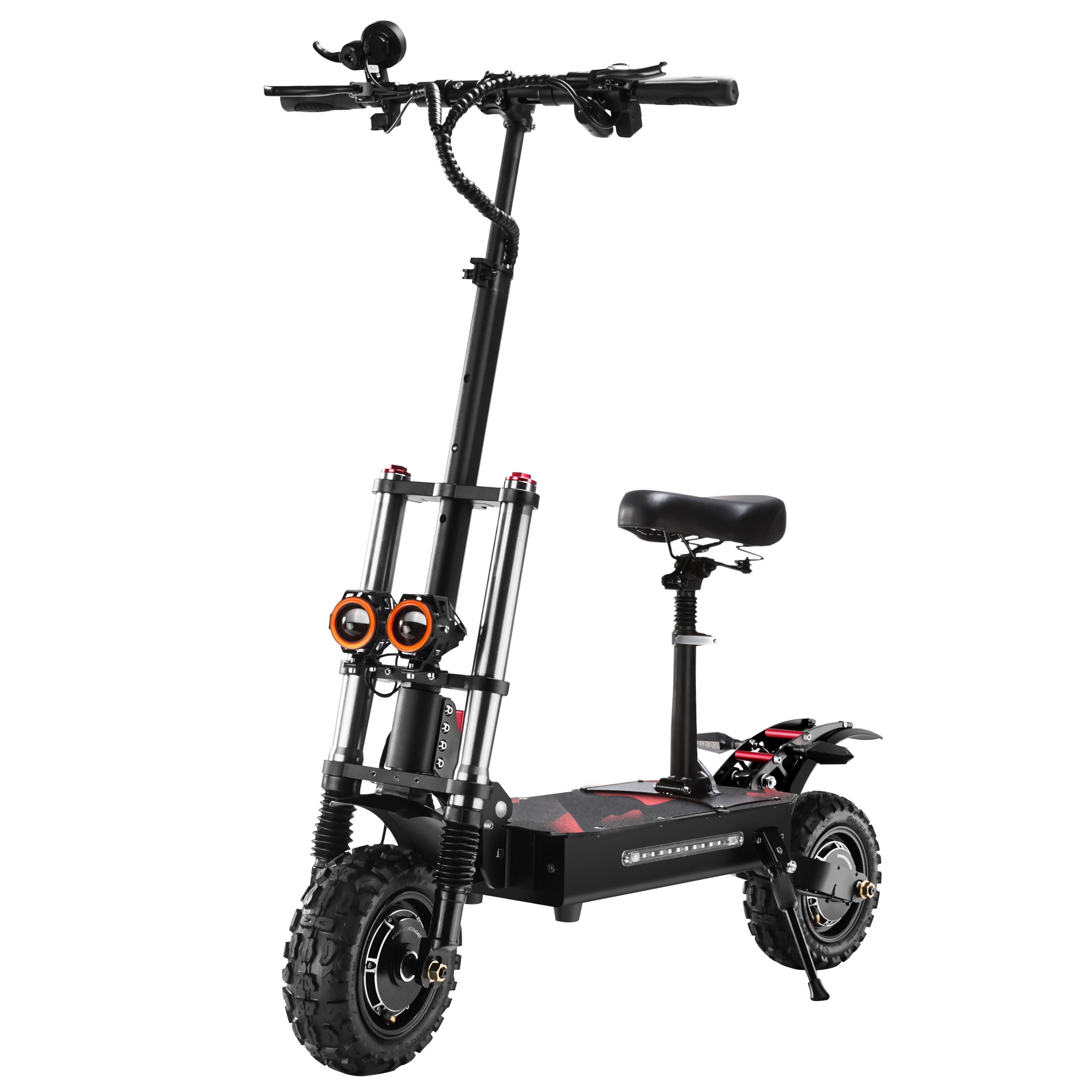 Electric Scooter 6000W Dual Motors 60 Miles Range 60V35AH Electric Scooter for Adults with Seat