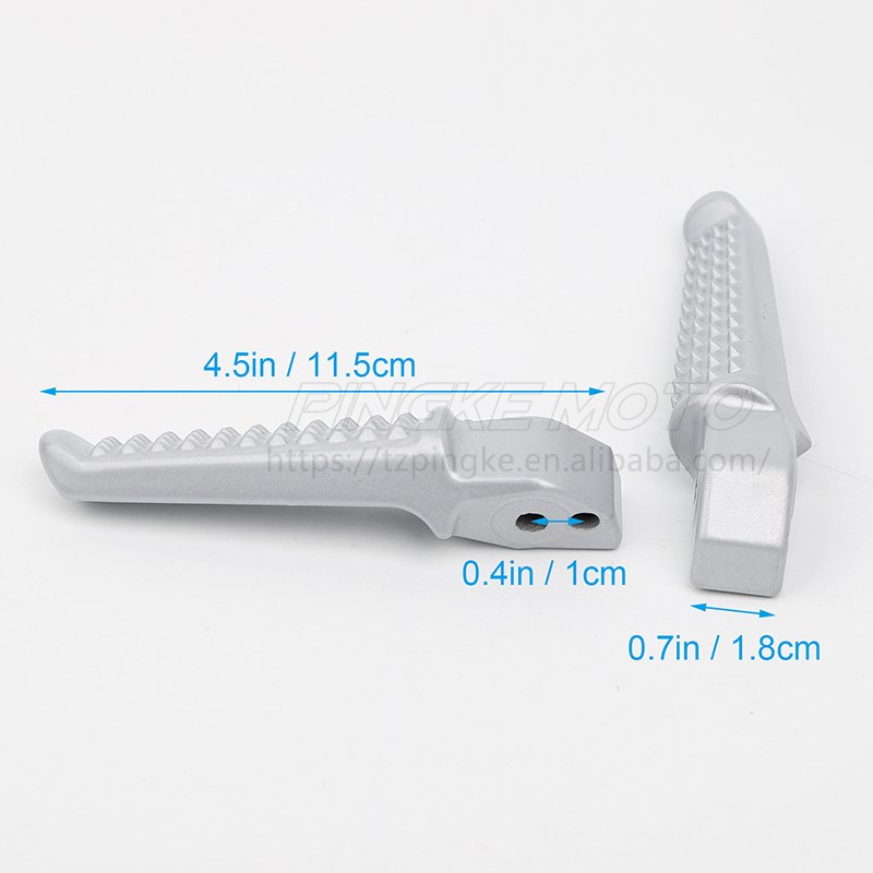 Aluminum Alloy Silver Front Rear Passenger Footrests fits HD CBR600F CBR SF Motorcycles Electric Scooter Pedals Rear Foot Peg