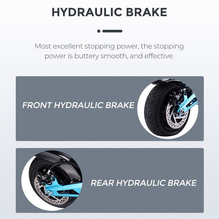 Best dual motor 10*3.0 CST tire Hydraulic brakes+Electric bikes off road kick electric scooter for adults