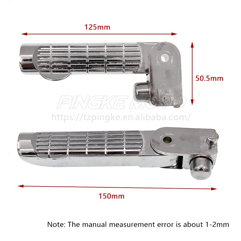 Electric Motorcycle Aluminum Alloy Foot Rest Rear Passenger Pedal Footboard Steps Foot Plate