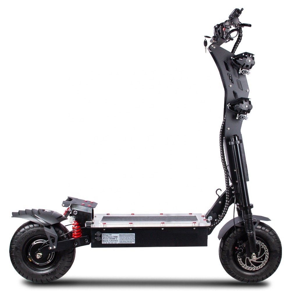 2024 New 8000w 10000w 72v/50ah/60ah/100ah Dual Motor 14 Inch Wheel Foldable Electric Scooter For Adult