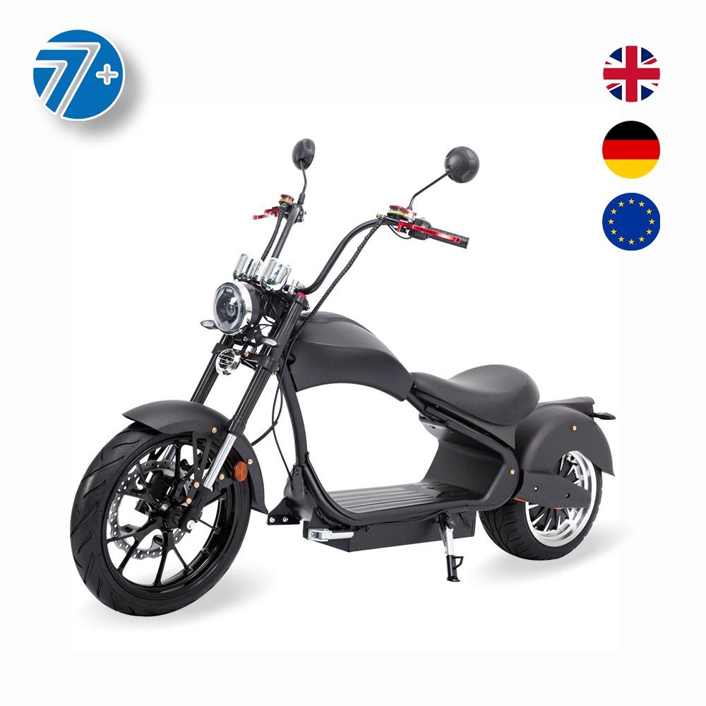 2024 Elektroroller EEC Electric Cobra Chopper City CoCo 3000 Watt Powerful Electric Scooter