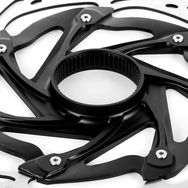 Upgrade Bike Floating Disc 203mm/220mm Electric Bike Mountain Bike Parts For Bicycle Parts Skeletonized Design: New Sand Black