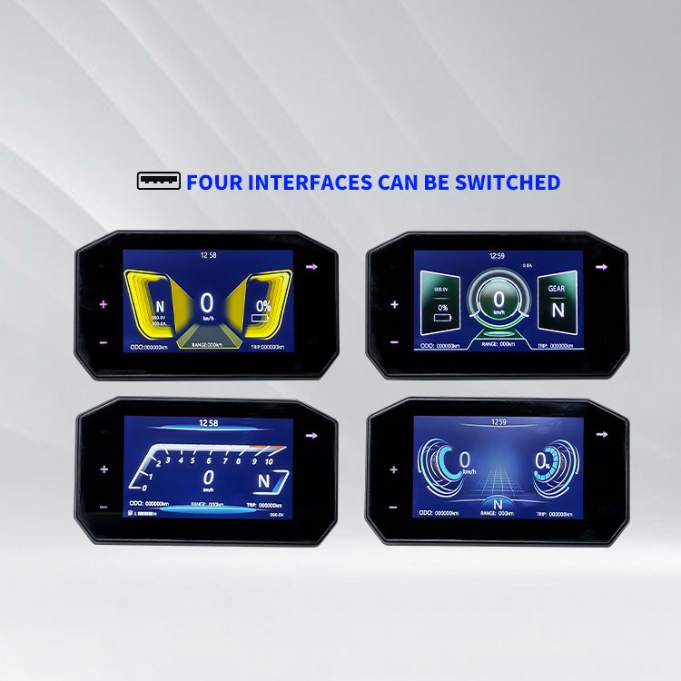 Map Navigation Speedometer Cast Screen Display For Electric Scooter Conversion Parts