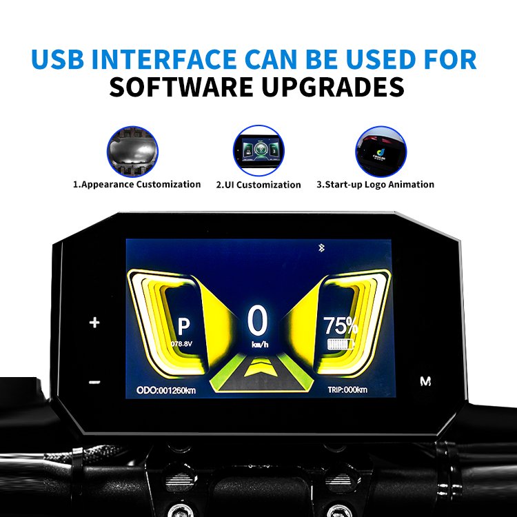 Map Navigation Speedometer Cast Screen Display For Electric Scooter Conversion Parts