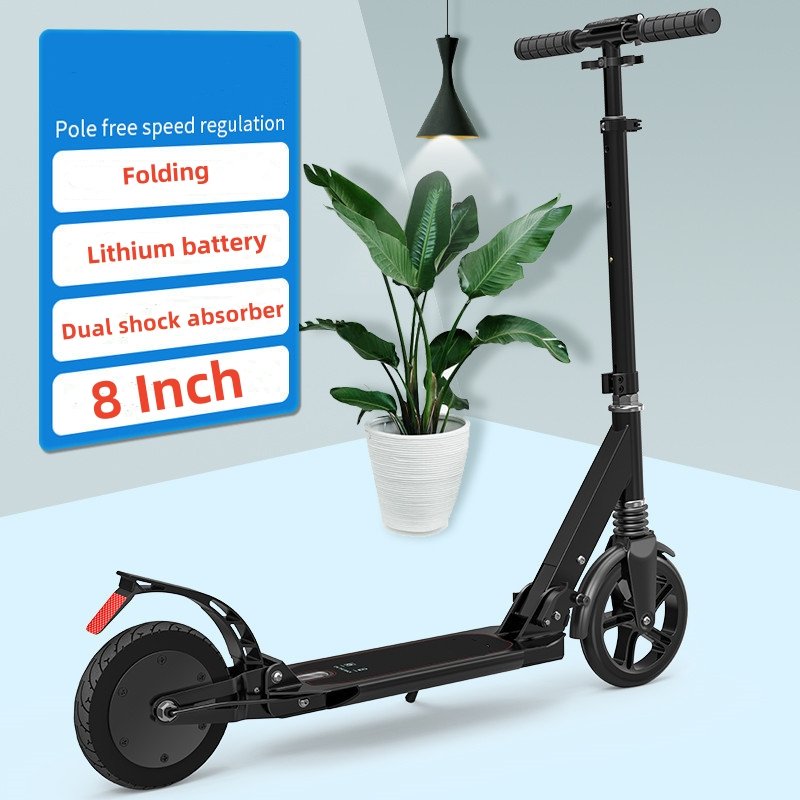 E9 Warehouse Drop Shipping Two Wheel E Scooter Long Range Mobility Fast Electric Scooter Adult Unisex 180W 8Inch