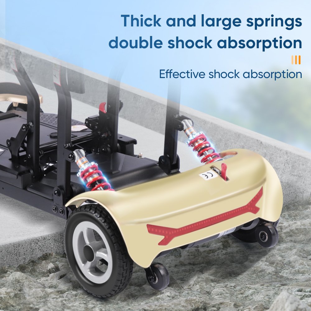Long Distance Lithium Battery Travel Lightweight Mobility Electric Scooter Elderly Portable 4 Wheel Mobility Scooter
