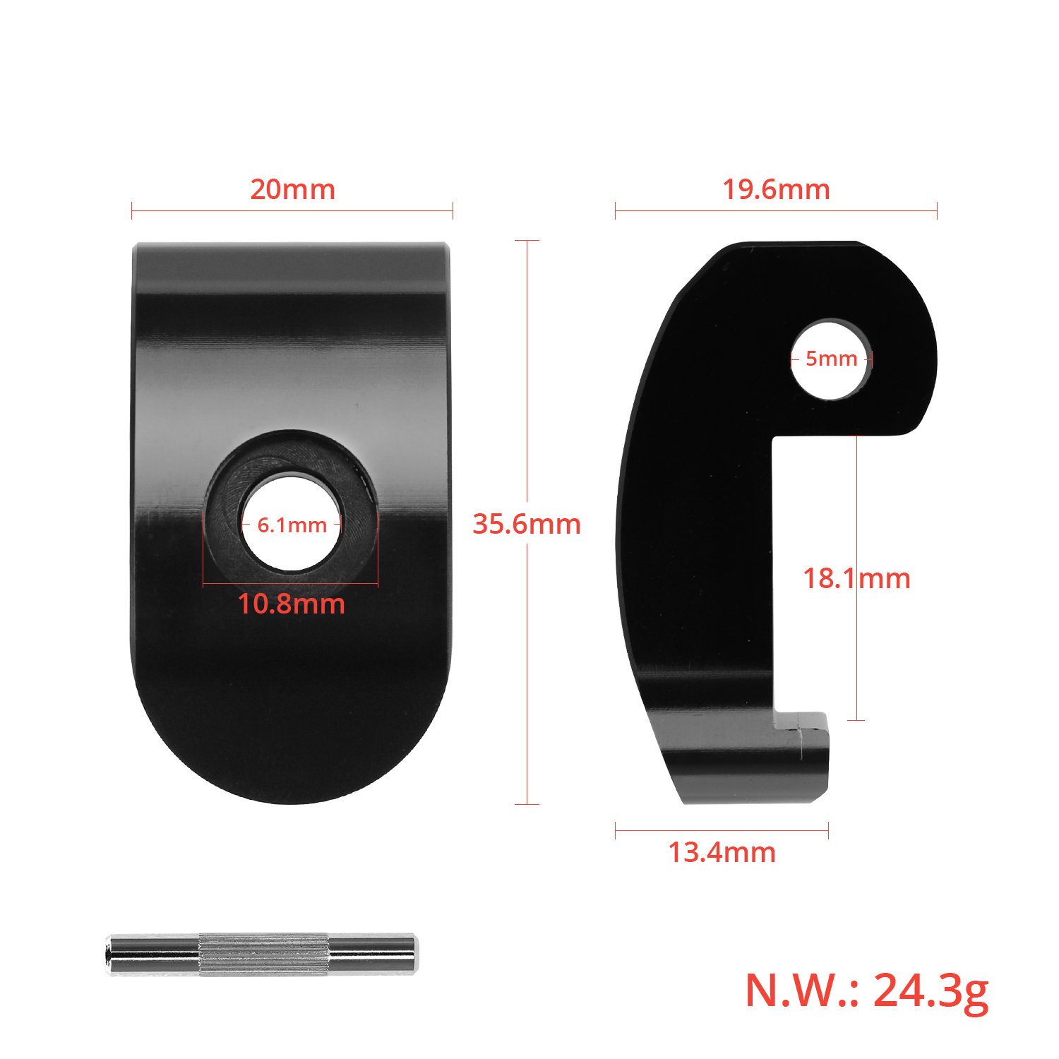 Electric Scooter Reinforced Folding Hook For Xiaomi M365Pro Pro2 Scooter Folding Base Metal Hook With Latch Scooter Accessories